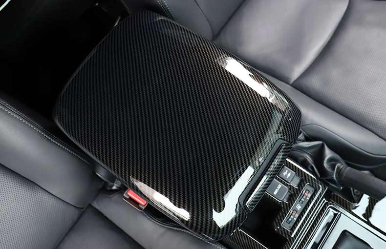 Для Toyota Land Cruiser Prado FJ150 2010- ABS карбоновое волокно шаблон подлокотник Крышка центральной консоли отделка автомобиля Стайлинг 2 шт
