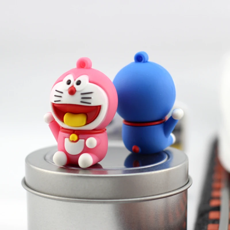 cartoon usb 3.0 Creative Memory stick 128gb Robot cat doraemon usb flash drive 64G 32G 16G pen drive 8G 4gb 256G pendrives cute