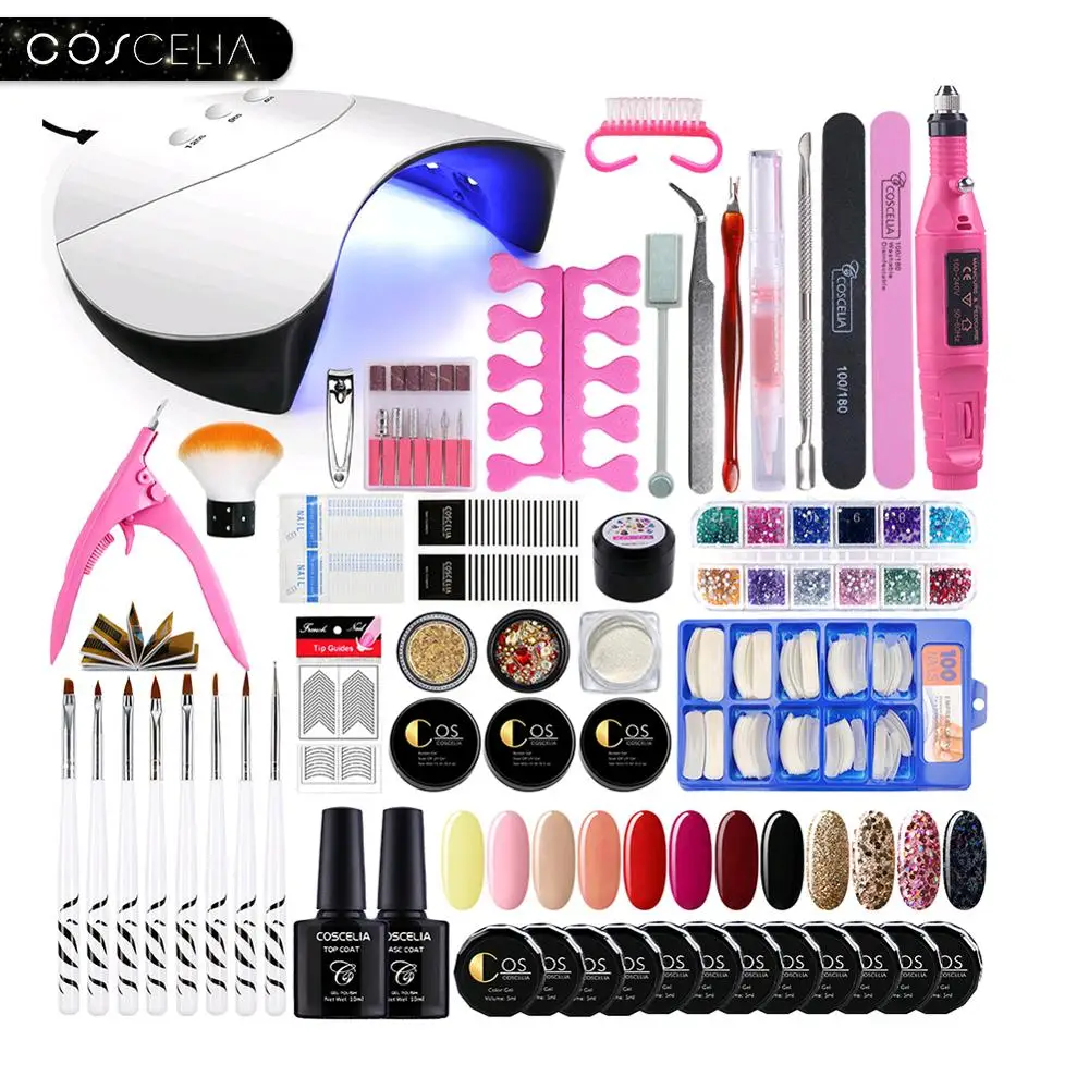 Набор гель-лаков COSCELIA для УФ-лампы лампа сушки инструменты гель-лака набор ногтей