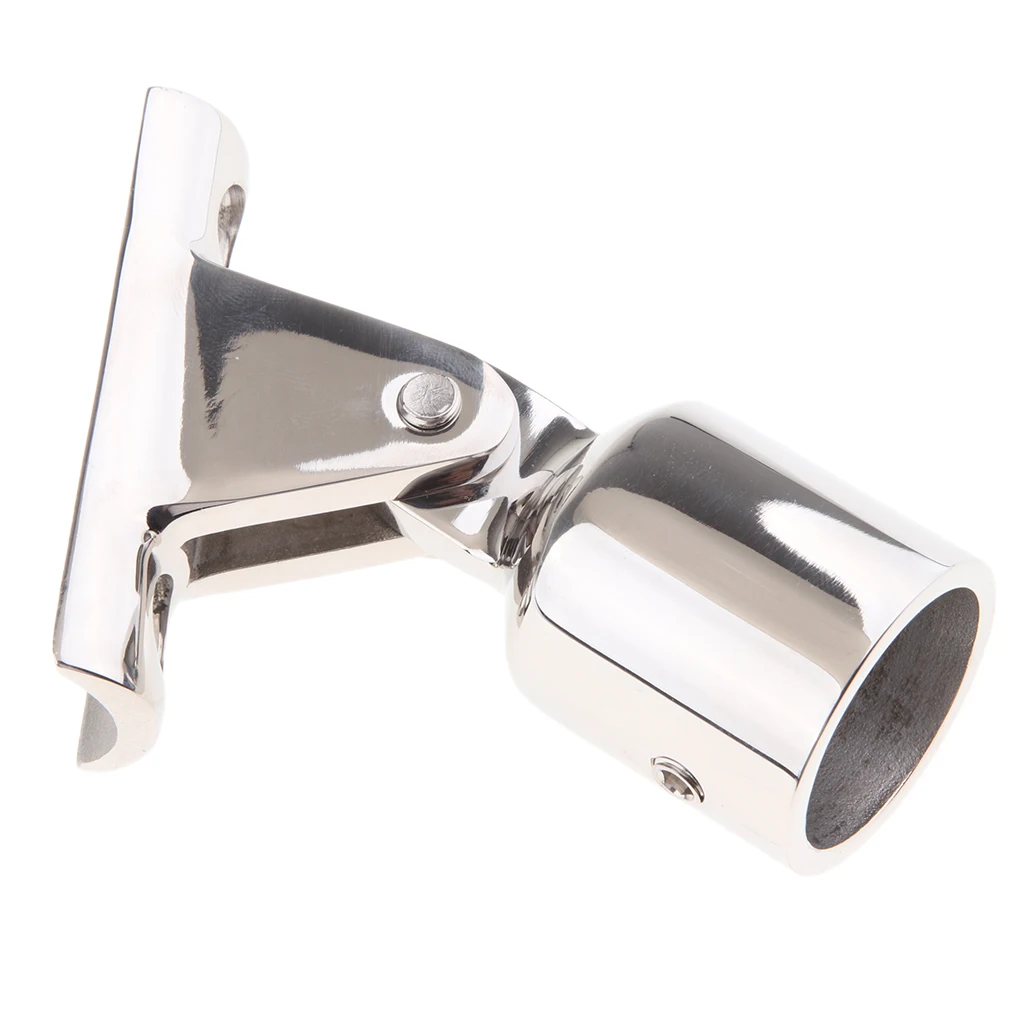 Deck Hinge Mount Bimini Top Cap Tube 1 inch Pipe Eye End for Boat Stainless Steel Heavy Duty Marine Hardware