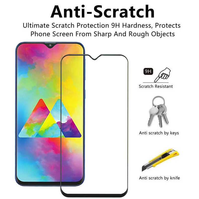 3 в 1 закаленное cтекло Samsung Galaxy A50 A70 A20 A30 kамера защитное для стекло на самсунг а50 а30
