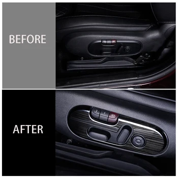 

2 Pcs Plastic Seat Adjustment Decorative Panel Trim for BMW mini cooper F54 F55 F56 countryman Car decoration stickers