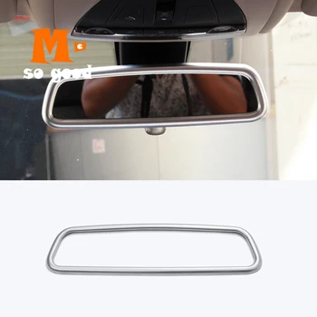 

For Jaguar F-Pace 2016 2017 2018 F pace X761 Car-styling ABS Matte Chrome Interior Rearview Mirror Frame Cover Trim Accessories