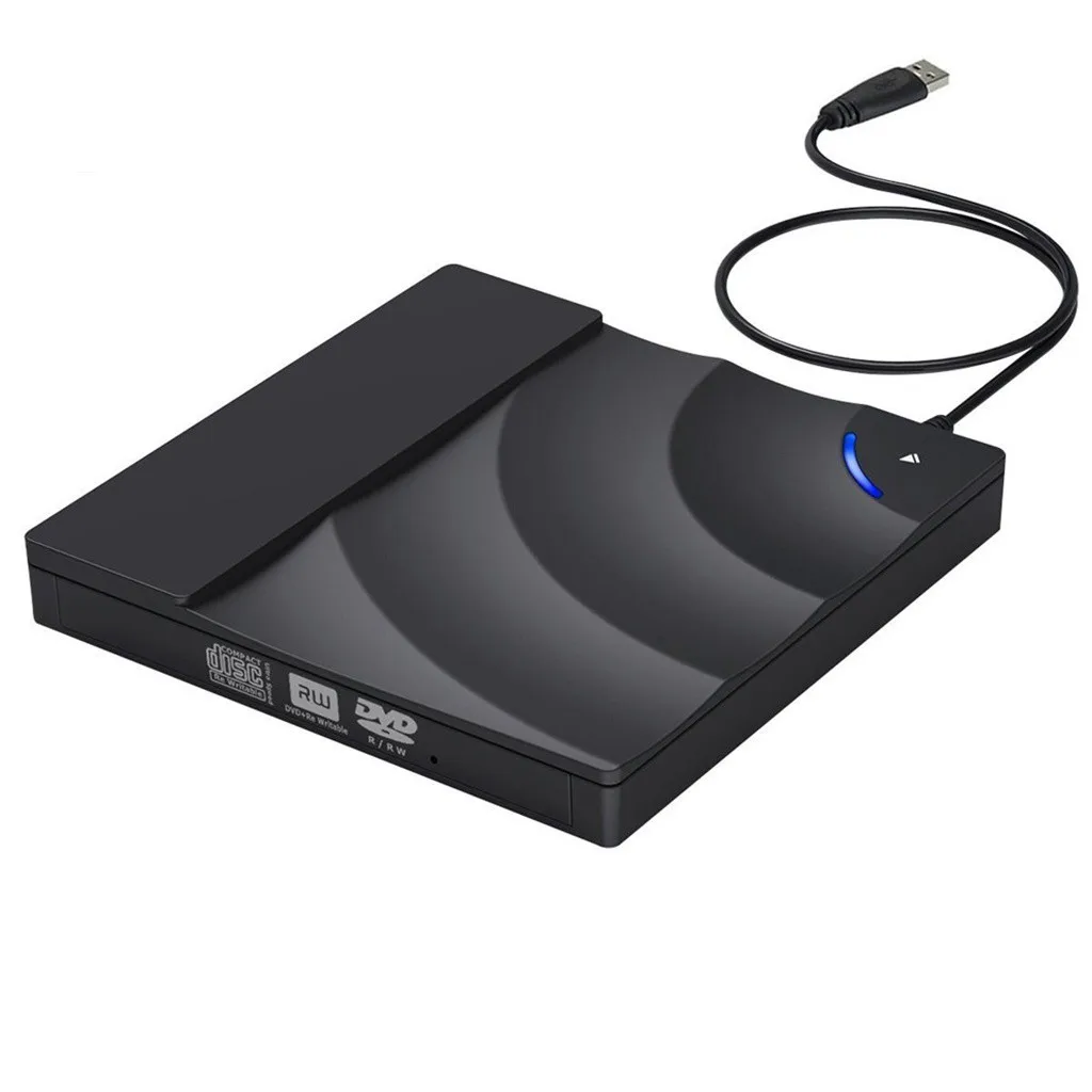 

USB CD / DVD drive Touch External USB 3.0 DVD Writer Drives Burner Reader Player for PC Laptop Compatible with windows 10 904#2