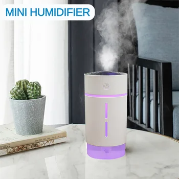 

150ml Mini Air Ultrasonic Humidifier USB Charging 7 Color LED Light Aromatherapy Essential Oil Aroma Diffuser Home Car Office