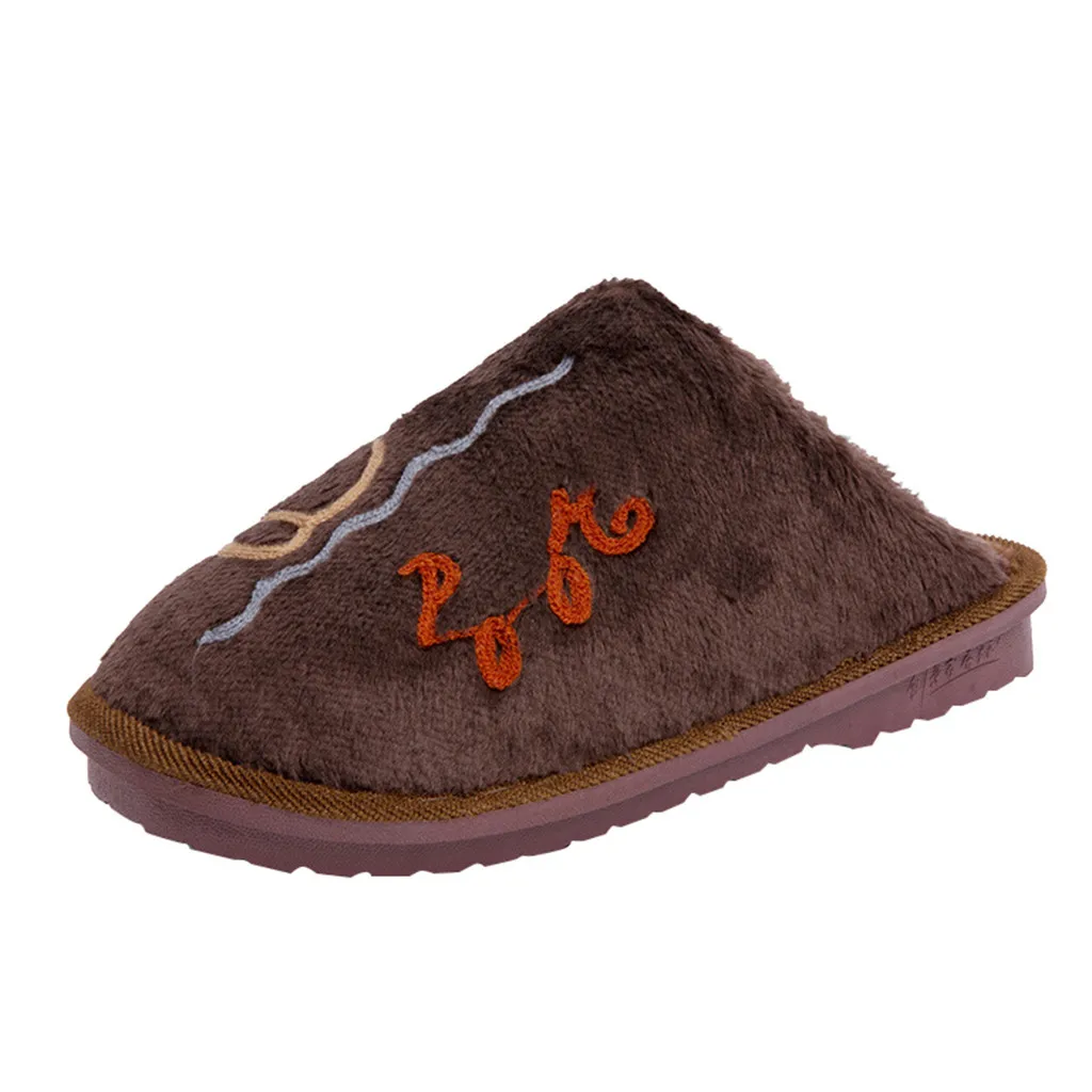 Теплые хлопковые тапочки; домашние Нескользящие тапочки на плоской подошве для мужчин; мягкие тапочки; нескользящая зимняя обувь для дома; сезон осень