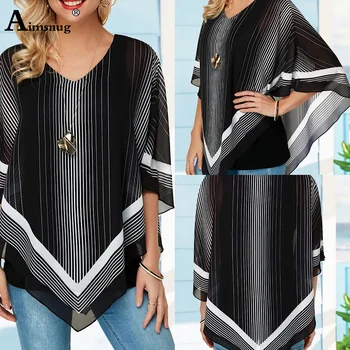 

Plus size 4xl 5xl Elegant Women New Summer Boho print Top Half Sleeve Elasticity Female T-Shirt Casual Loose Ladies Tee Shirt