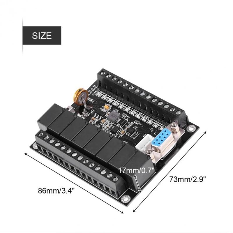 

DC 24V PLC Regulator FX1N-20MR Industrial Control Board Programmable Controller Module