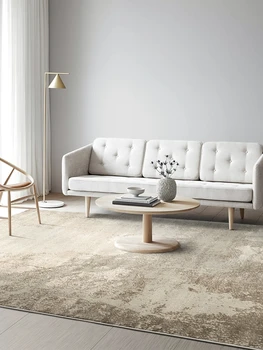 

Modern Home Living Room Carpet Gray Full Abstract Blanket Simple Cost-Effective Home Coffee Table Mat Large Area Bedside Rug