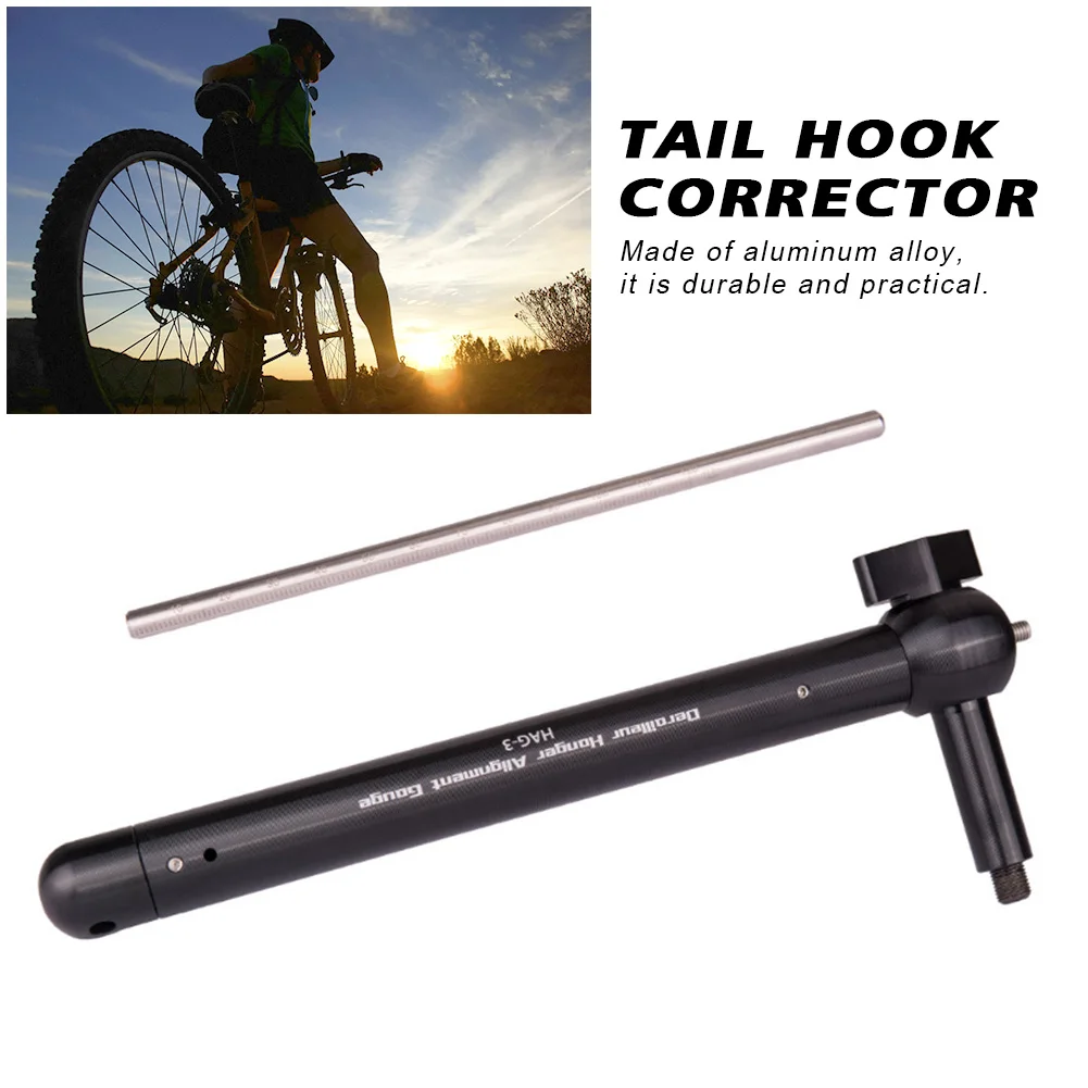 Manual Measurement Bicycle Repairing Alignment Gauge Tail Hook Corrector Hand Tools Aluminum Alloy Mountain Bike Maintenance