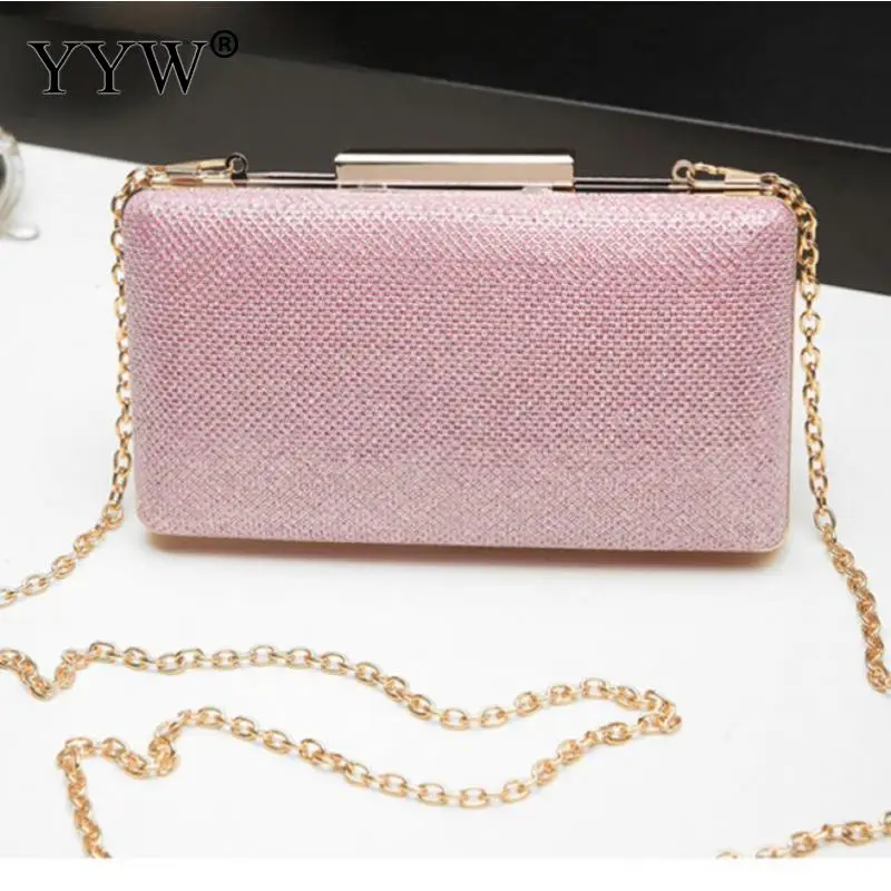 hot pink Золотой металлический клатч для вечеринки мешочек для украшений Модные женские свадебные Кошелек сумка женские элегантные розовые Pochette Femme - Цвет: hot pink