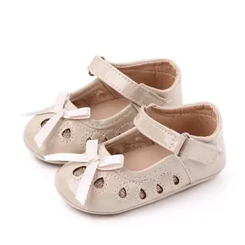 

Toddler Infant Kids Baby Girls Bowknot PU Leather Non-slip First Walkers Shoes Newborn Infant Cute Casual Prewalker Shoes