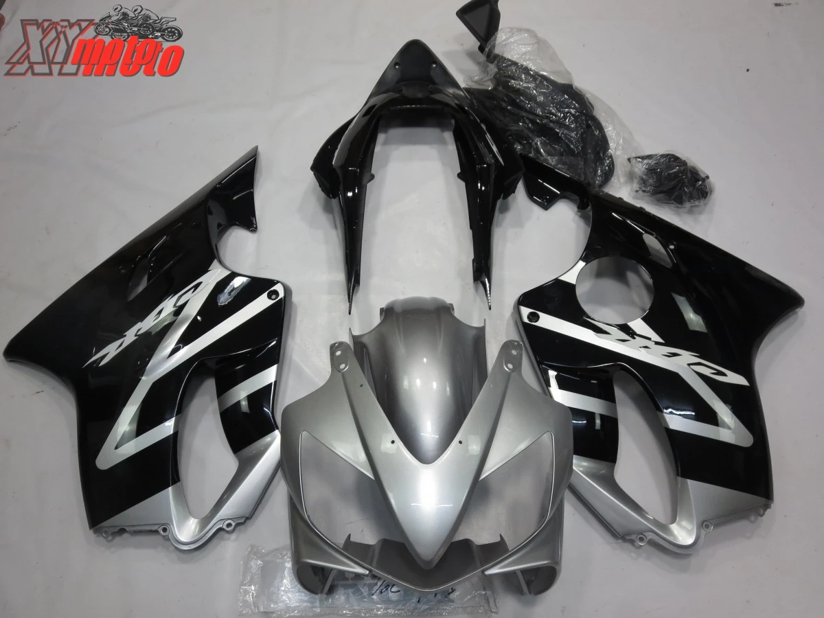

ABS Fairing Kit For Honda CBR600F F4I 2004-2007 Injection ABS Motorcycle plastics Fairings F4I 04-07 Gloss Silver Black Bodywork