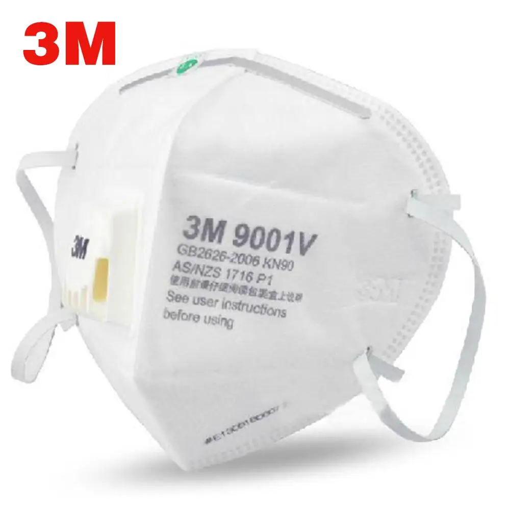 

10pcs 9001V FFP2 FFP3 N95 anti fog dust disposable mask with respiratory valve protective labor protection dust mask 9001V