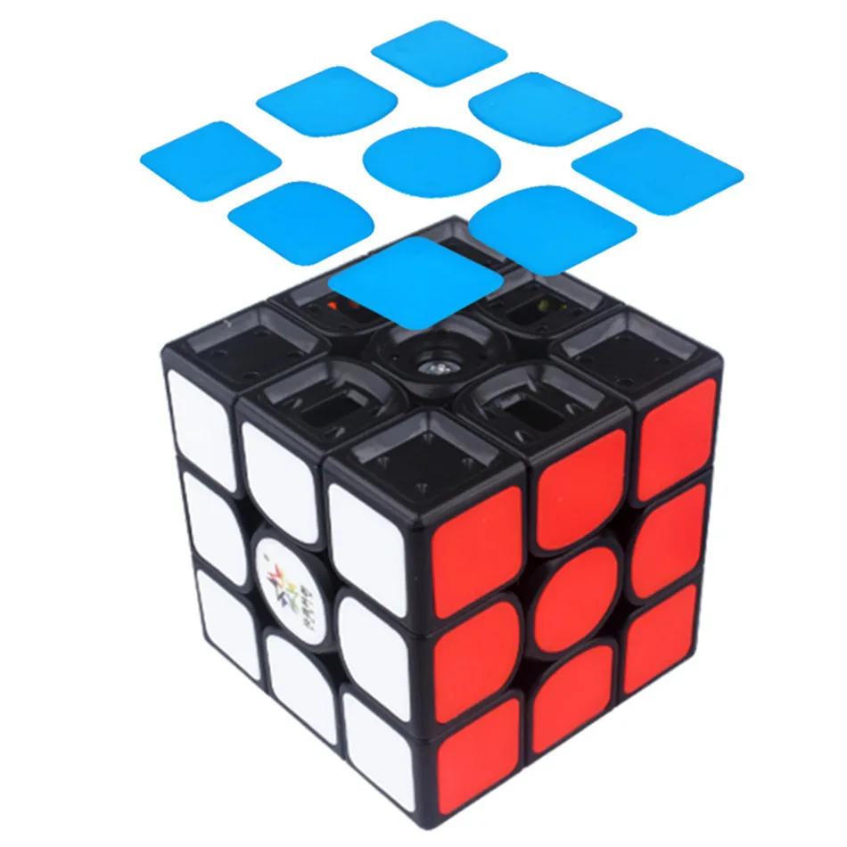 YuXin Kirin V2M Магнитный магический куб 3x3x3, магический куб, 3-слойный скоростной куб, профессиональная головоломка, игрушки для детей, Подарочная игрушка