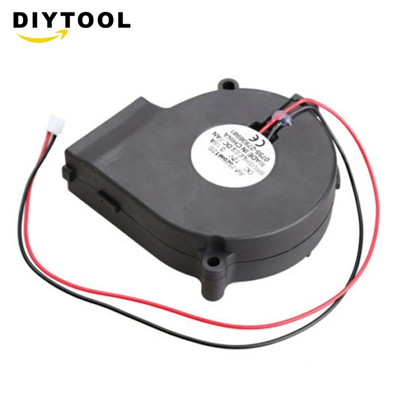 Brushless Blower Cooling Fan Sleeve-Bearing 7525S DC12V 0.18A 75x33mm 75mm Best | Инструменты