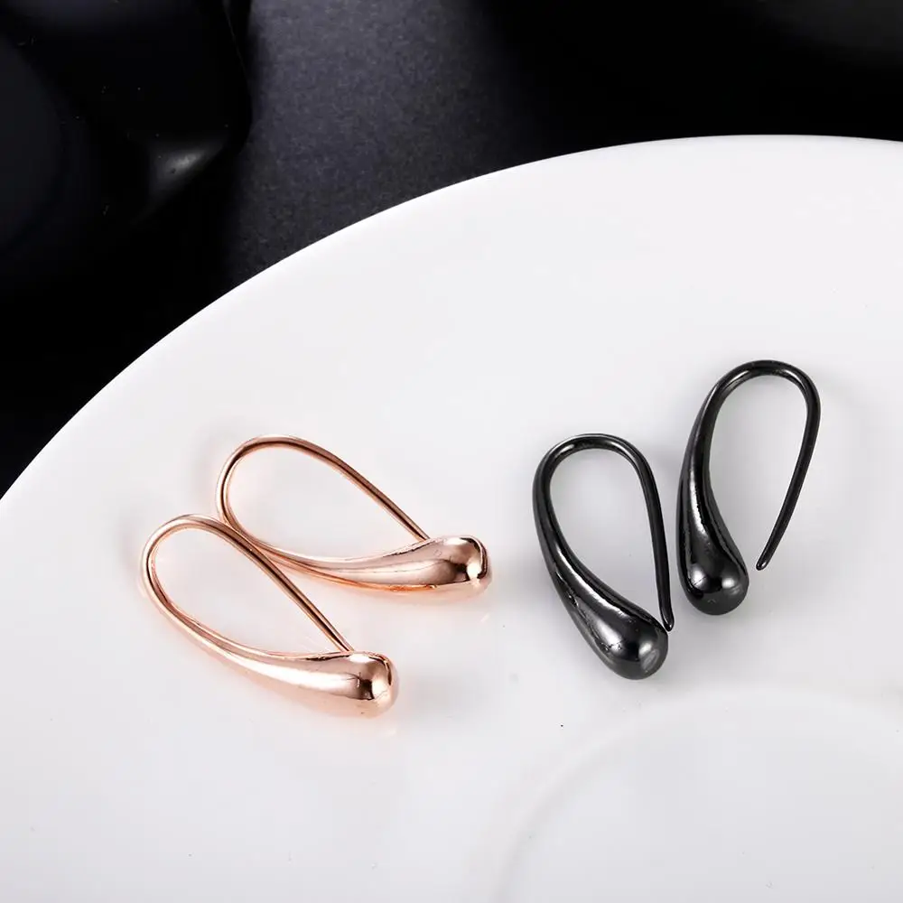 Ear Clip Earrings Clip Earrings Fashion Earrings Water Drop Shape Woman Earrings for Wedding Party Gift Jewelry