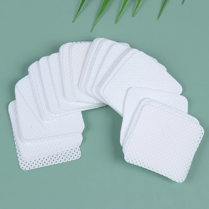 100PCS/Pack Lint-Free Paper Cotton Wipes Eyelash Glue Remover Wipe Clean Cotton Sheet Nails Art Cleanin Cleaner Pads