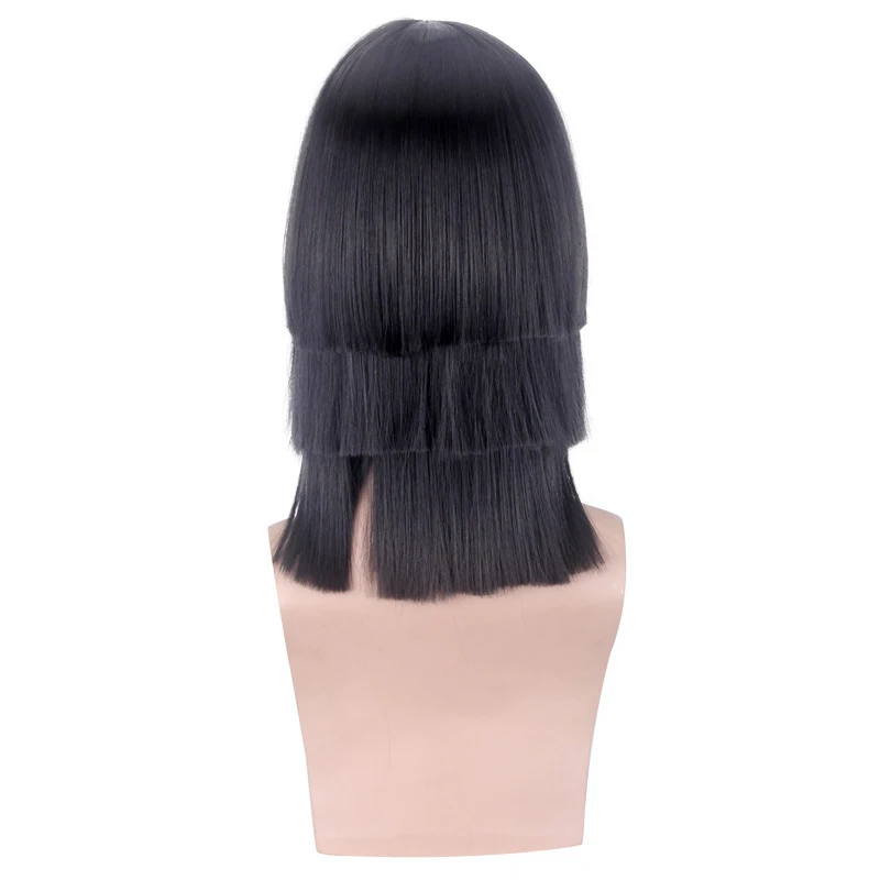 Anime Demon Slayer Kimetsu no Yaiba Iguro Obanai Black Wig Cosplay Costume Men Women Heat Resistant Synthetic Hair Wigs