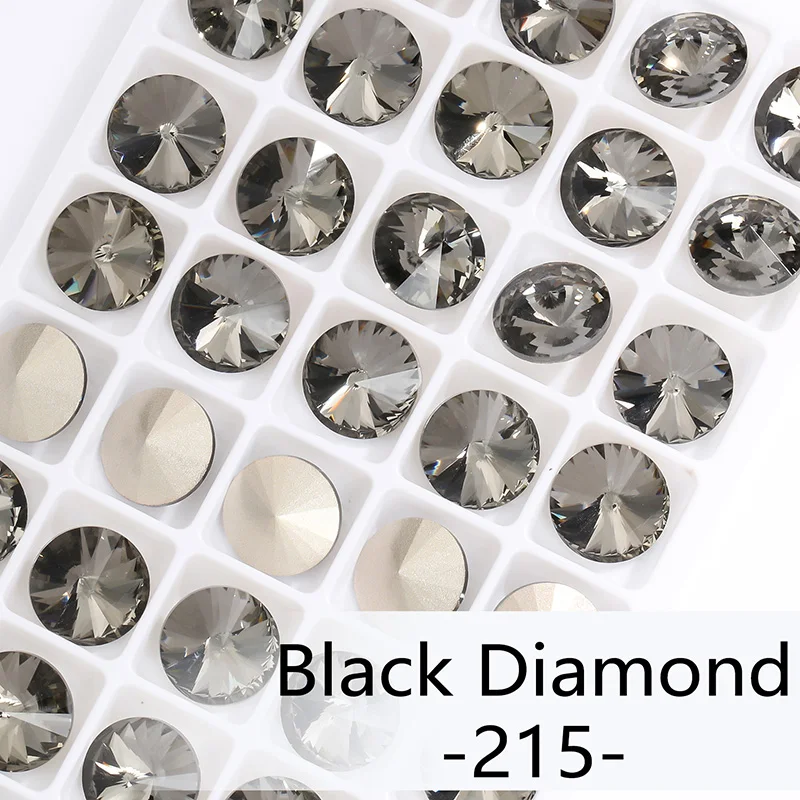 Blue Rose Mixed Round Crystal Glass Rhinestones for Craft and Clothing Decoration