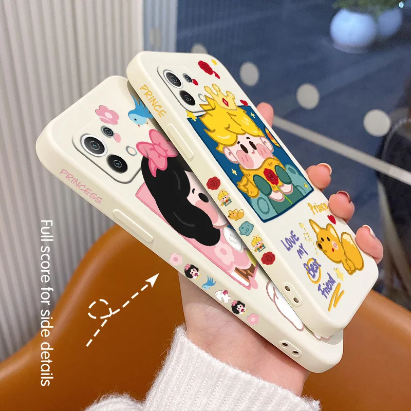 Apple Princess Portrait Phone Case For Xiaomi Mi 11 10T 10 lite 9T Note Redmi 9 8 8Pro 7 7Pro 9A K40 K30 Cover | Мобильные телефоны