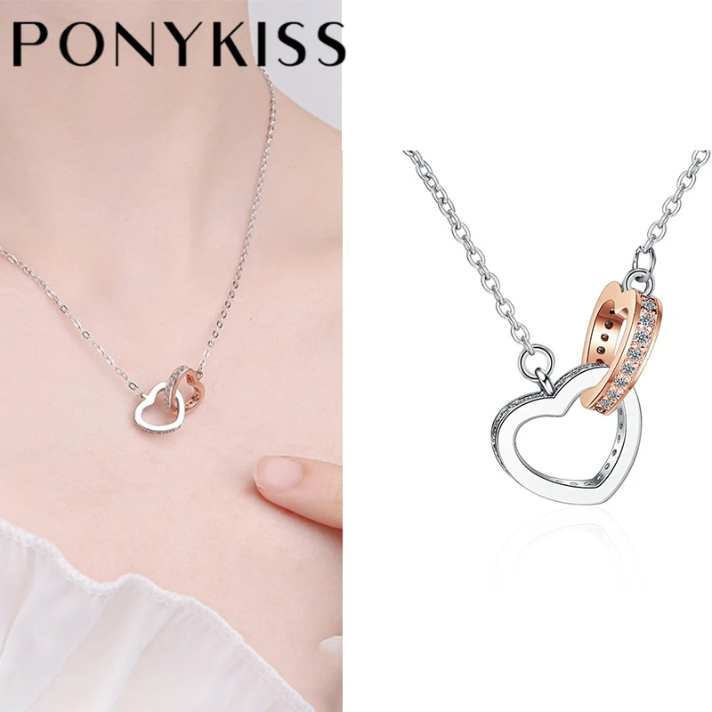 

Ожерелье-чокер PONYKISS женское из серебра 925 пробы с цирконом