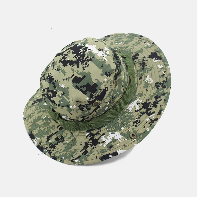 Multicam Tactical Airsoft Sniper Camouflage Bucket Boonie Hats Nepalese Cap SWAT Army Panama Military Accessories Summer Men
