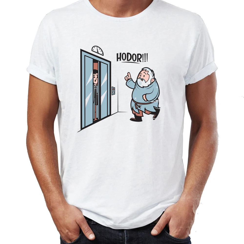 

Marvel Men T Shirts Game of Thrones Shirt Hodor Tribute Hold The Door Awesome Artwork Drawing Printed Tee