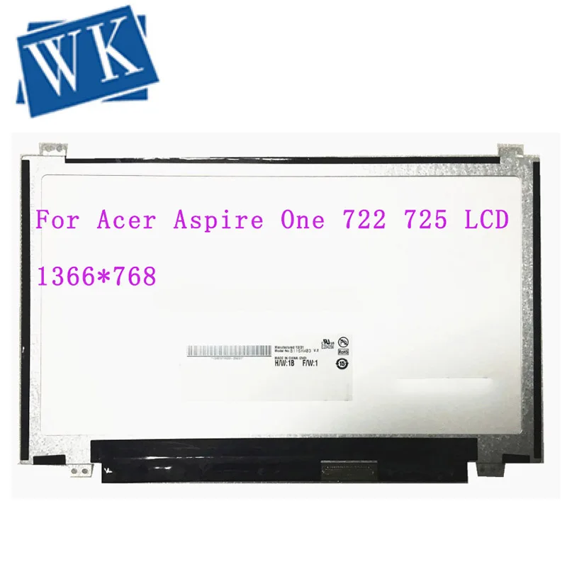 100% Original 11.6&quot eDP LCD Screens B116XW03 V.2 N116BGE-L41 N116BGE-L42 HD 1366*768 For Acer Aspire One 722 725 Laptop Matrix |