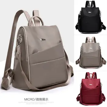 

Fashion Women PU Backpack Real Soft Leather Shoulder Bags Ladies Backpack Backpack Messenger Tote