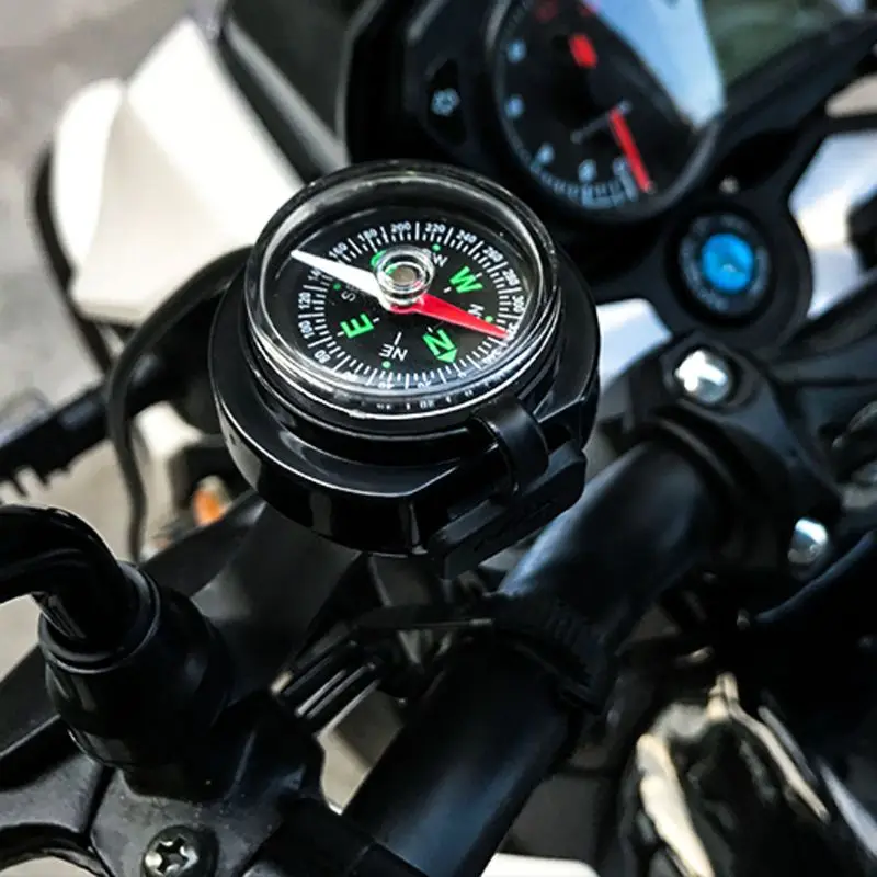 

12V 24V Motorcycle Handlebar Waterproof USB Charger Power Adapter with Compass