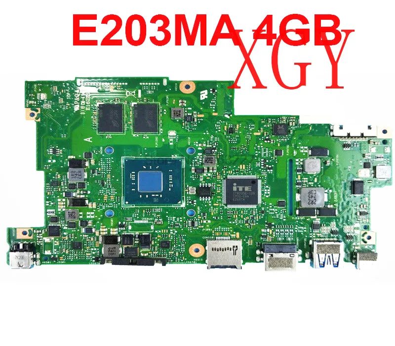  Motherboard For ASUS E203M E203 E203MA Motherboard Mainboard 4GB 32GB SSD 100% test ok