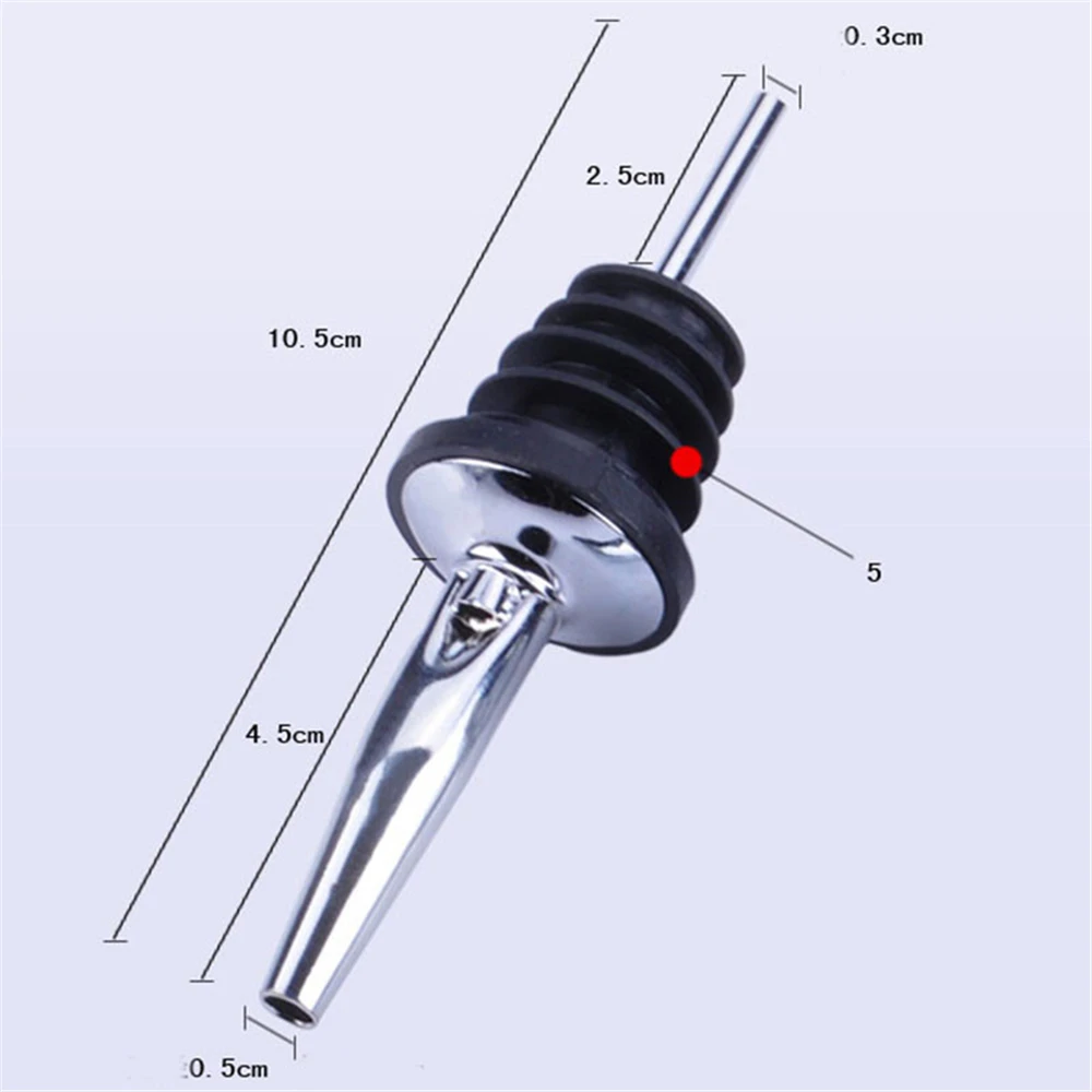 PULABO Wine Pourer Stainless Steel Liquor Spirit Wine Bottle Flow Pourer Spout Stopper Cork Barware Bar Hoehold Party 02 Popular