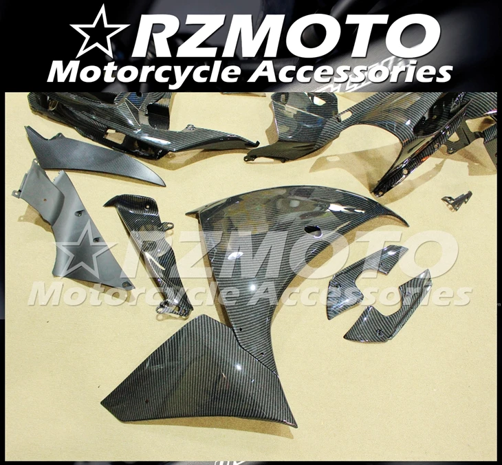 ABS мотоцикл обтекатель комплект для YAMAHA YZF R1 2012- год кузов водопроводный процесс углеродное волокно краска магазин № 1590
