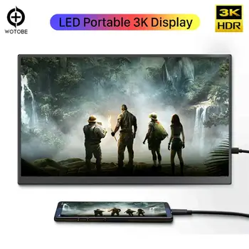 

15.6-inch 3K Mobile Line Extension Type-C Simultaneous/Split Screen Extension Portable Display for Mate20 P10 P20 S9 S10 MacBook