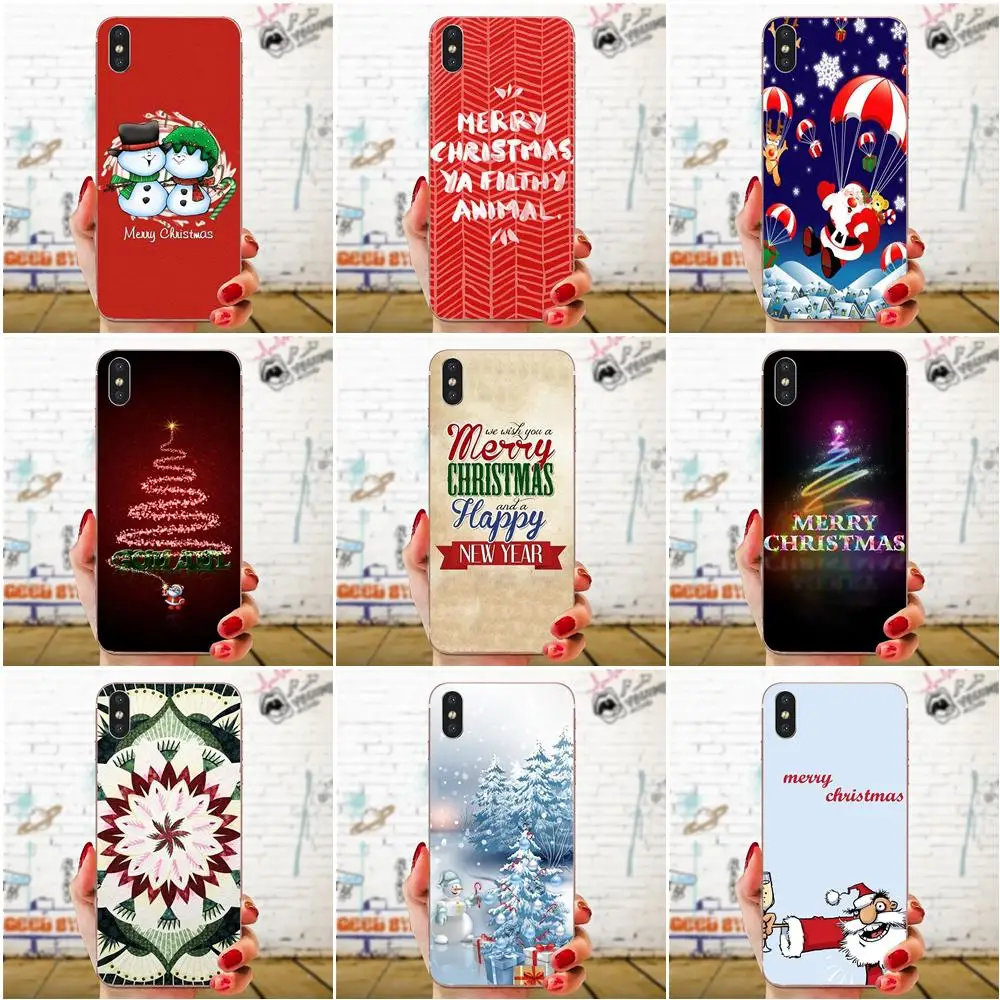

Merry Christmas Happy New Year For Huawei Honor 4C 5A 5C 5X 6 6A 6X 7 7A 7C 7X 8 8C 8S 9 10 10i 20 20i Lite Pro TPU Custom Phone
