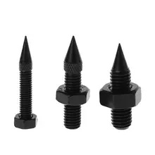 M6 M8 M10 резьбовые железные акустические шипы Hifi аудио усилитель инструмент для монитора сабвуфера изоляция Стенд ноги конус регулируемая высота