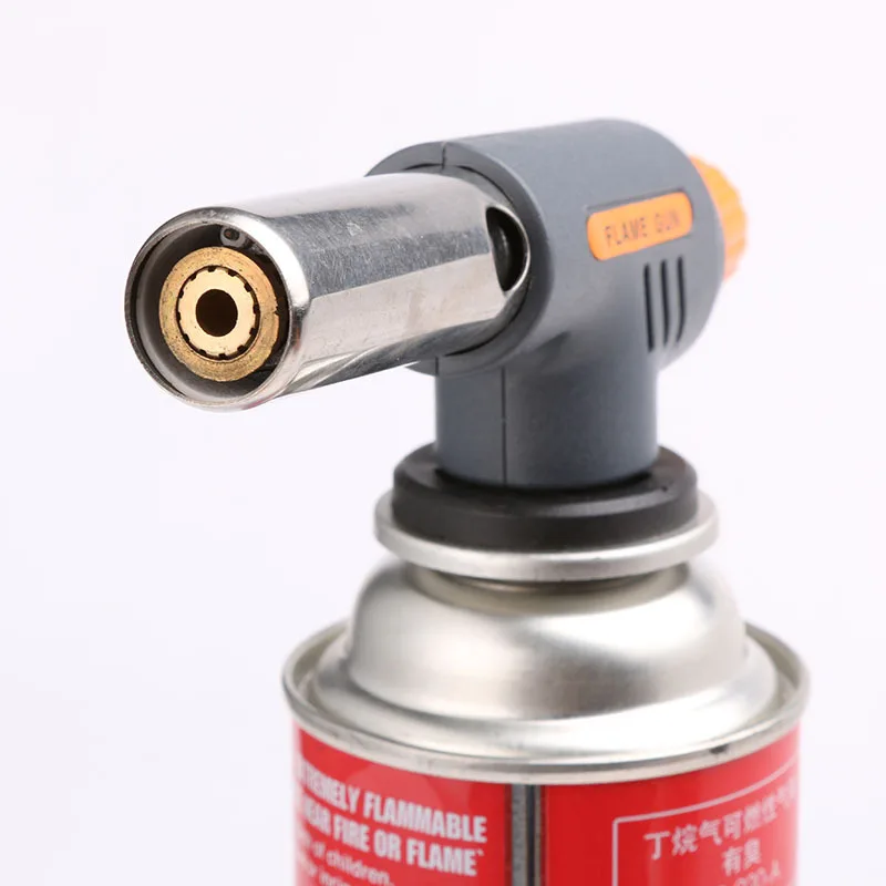 Gas Welding Torch Flamethrower Butane Burner Automatic Ignition Baking Fire Flame Torches Welding BBQ Camping Outdoor Hiking