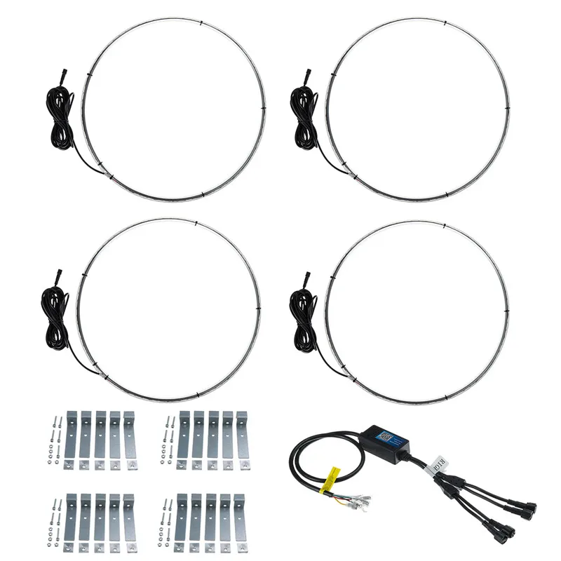 4 шт. Автомобильные светодиодные кольцевые фары s RGB 5050 SMD светодиодный ные чипы 15 5