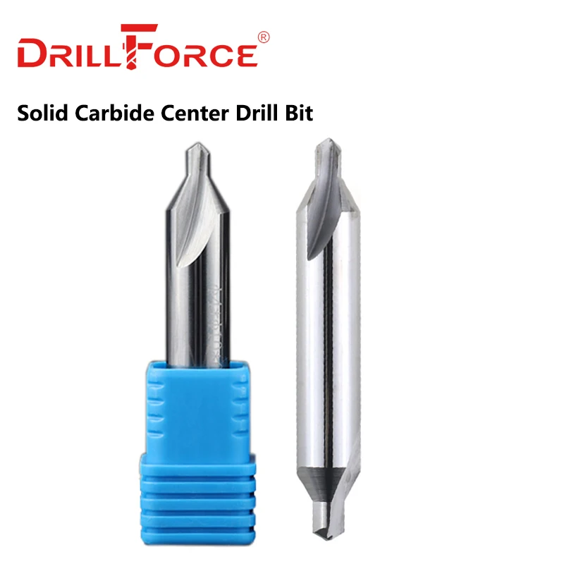 Drillforce1PCA1A6SolidCarbideCenterDrillBitsSetAType