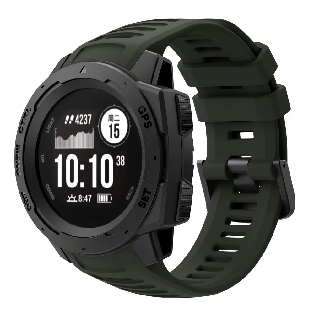 Силиконовый спортивный ремешок для часов Ремешок для Garmin Instinct Smartwatch Браслет ремень сменный Браслет для часов для Garmin Instinct Correa