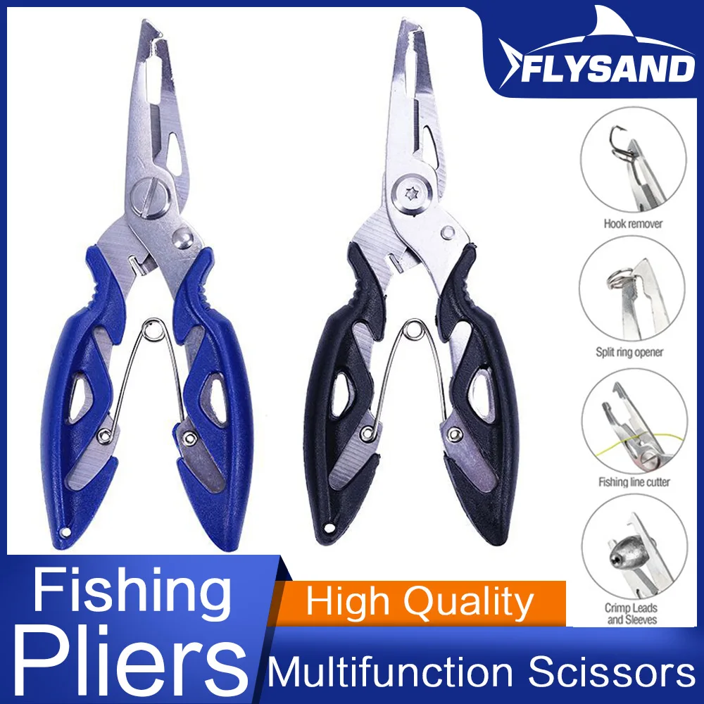 FLYSAND Fishing Plier Scissor Braid Line Lure Cutter Hook Remover Tackle Cutting Fish Use Tongs Multifunction Scissors | Спорт и