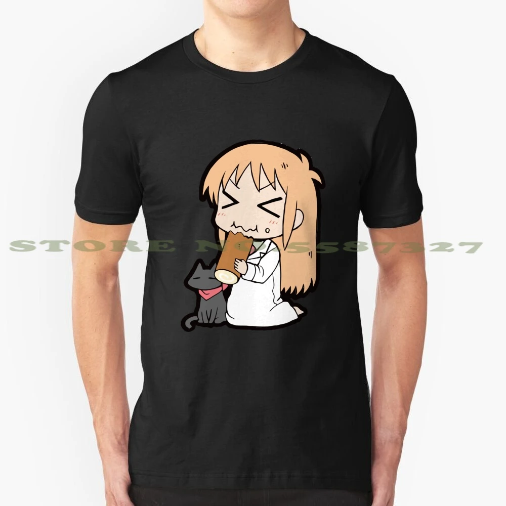 Hakase And Sakamoto Chibi Cool Design Trendy T Shirt Tee Hakase Sakamoto Nichijou Kawaii Cute Anime Chibi Scientist T Shirts Aliexpress