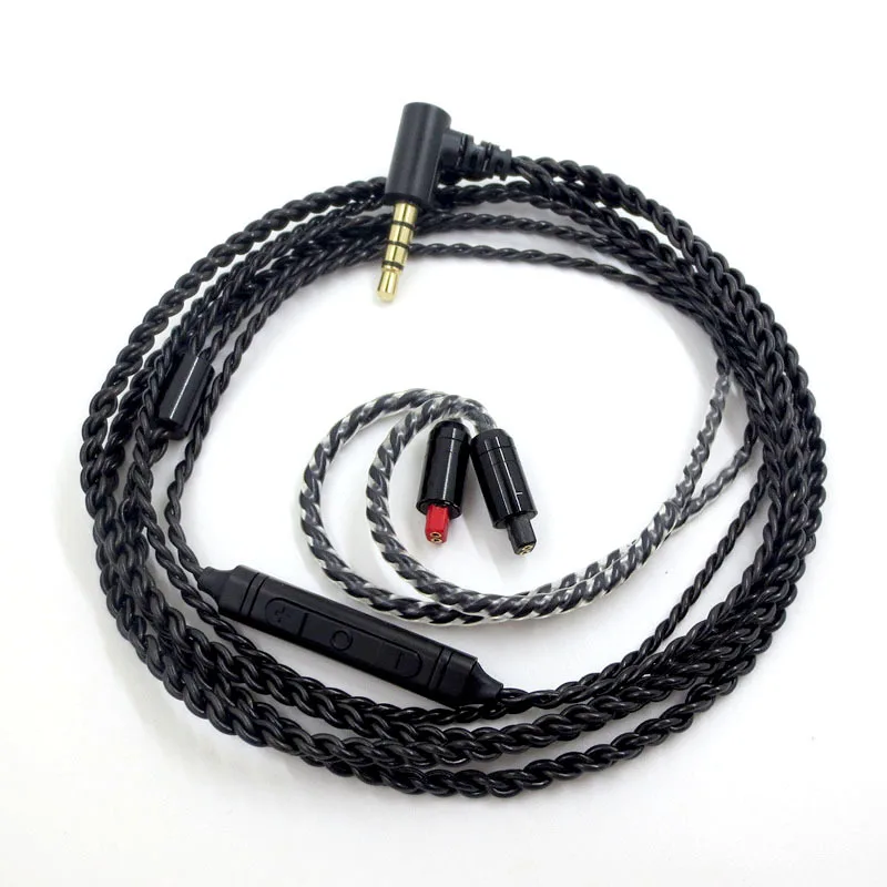 Audio Cable for SE215 IE80S A2DC LS70 IM50 Headphone L Elbow Upgrate Cable 0 78 2pin for 04 Gray Jaundice Sennheiser ATH