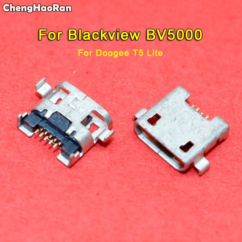 ChengHaoRan 5 шт. для Blackview BV5000 Для Doogee T5 Lite Mini Micro USB разъем зарядное гнездо постоянного