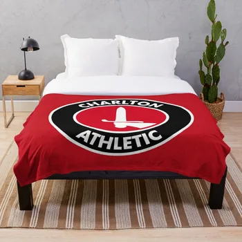 

Charlton Athletic FC logo Throw Blanket Soft Sherpa Blanket Bed Sheet Single Knee Blanket Office Nap Blanket