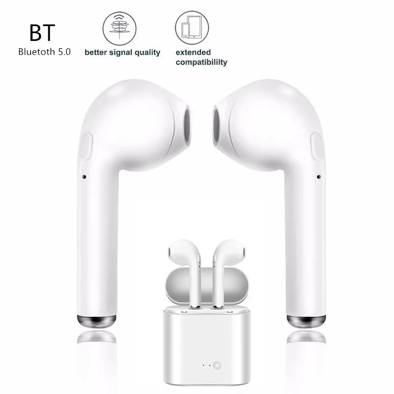 i7s tws Wireless Headphones Bluetooth 5.0 Earphones sport Earbuds