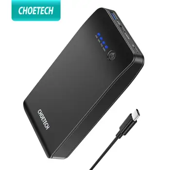 

CHOETECH 20000mAh Power Bank QC 3.0 18W USB charger for ipad iPhone 11 pro PD Power Bank PD USB C Charger for huawei Xiaomi
