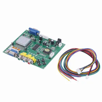 

1 Set New RGB CGA EGA YUV to VGA HD Video Converter Board Moudle HD9800 GBS8200 Bundle 1 Polybag VGA Cables DVI