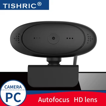 

TISHRIC Auto Focus USB Webcam 1080p Web CamWeb Camera With Microphone Web Camera For Computer Video Conference